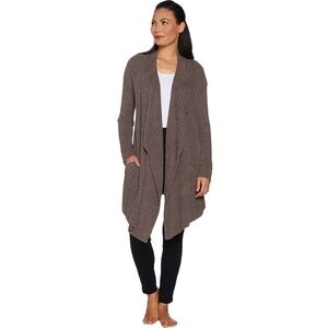 Barefoot Dreams CozyChic Lite Island Wrap with Pockets in Cocoa
